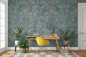 luxe wanddecoratie in turquoise