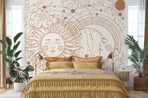 Celestial design in terracotta