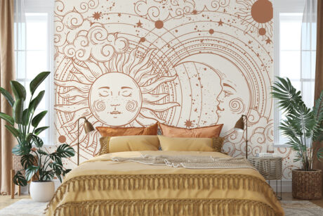 Celestial design in terracotta