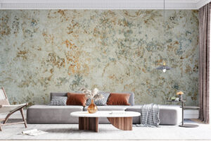 Tijdloze muurprint met patina-effect