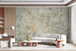 Verweerde muur met patina