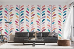 Modern bladontwerp met speelse kleuren