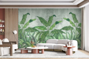 Groen botanisch patroon