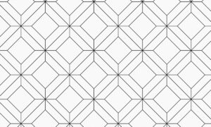 Fotobehang met geometrisch raster in zwart wit