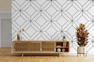 Zwarte lijnen op wit