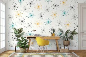 Retro ontwerp met speelse energie