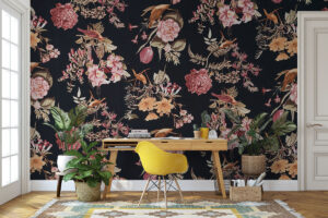 Luxe wandontwerp met vogels