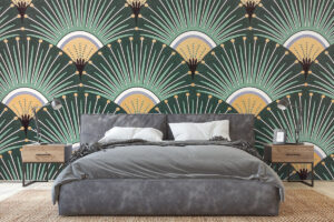 Gouden accenten op jadegroen