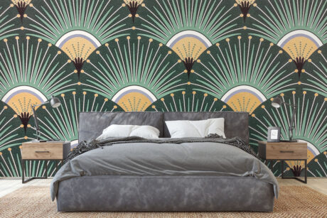 Gouden accenten op jadegroen