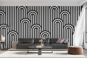 Zwart Wit Lijnenspel