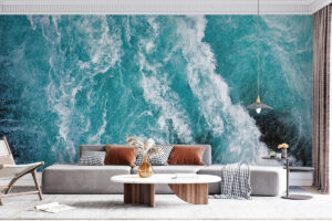 Diepe oceaanbeweging in zachte tinten