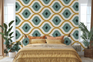 Geometrisch patroon in retrostijl