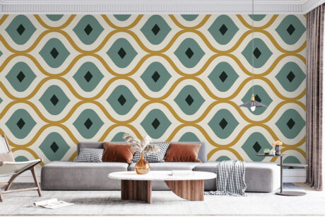 Seventies geometrisch dessin