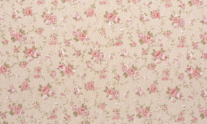 Fotobehang met rozen op linnen