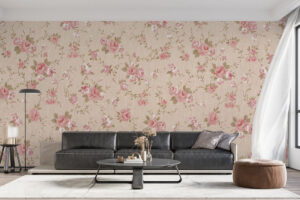 Vintage rozenprint in zachte tinten