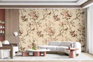 Bloesemontwerp in herfsttinten