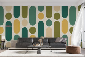 Petrolblauw olijfgroen ontwerp