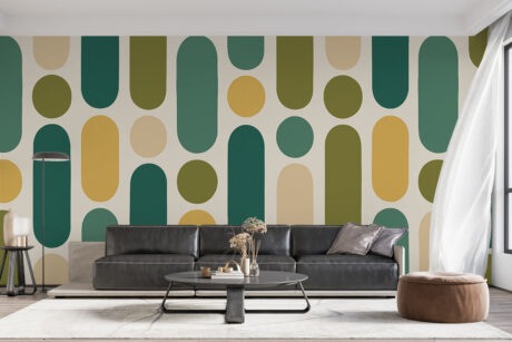 Petrolblauw olijfgroen ontwerp